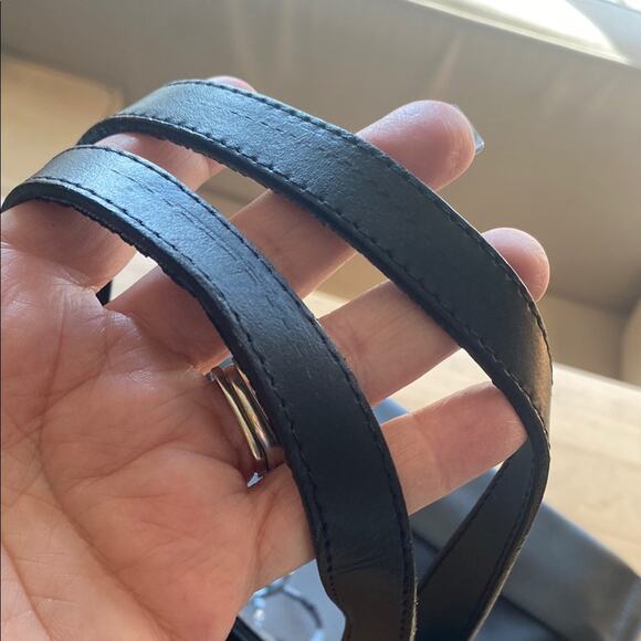 Lamarthe Paris Black Nylon and Leather Tote Bag - Picture 5 of 11